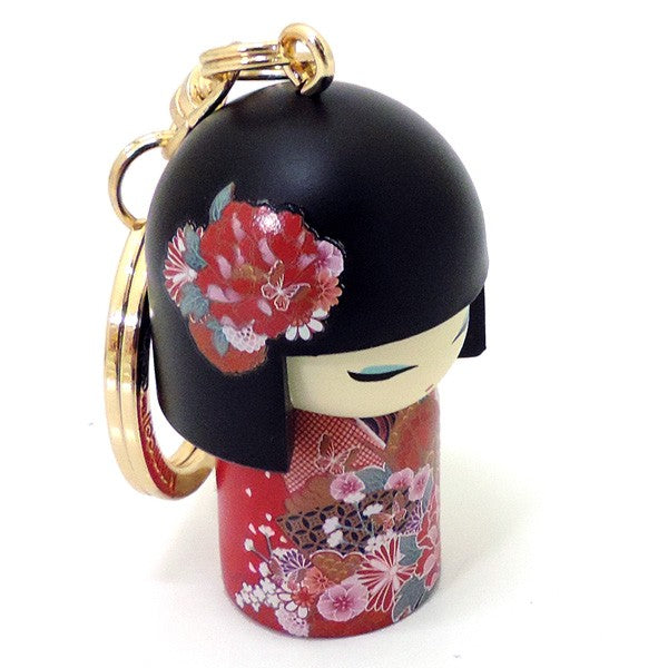 Kimmidoll 日本の女性の名前が付けられたこけしのキーホルダー(HANA), TGKK258