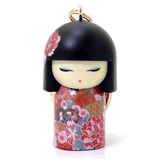 Kimmidoll 日本の女性の名前が付けられたこけしのキーホルダー(HANA), TGKK258