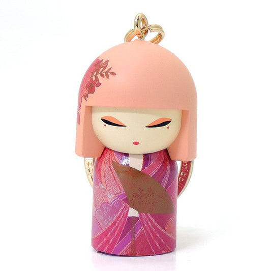 Kimmidoll 日本の女性の名前が付けられたこけしのキーホルダー(AI), TGKK260