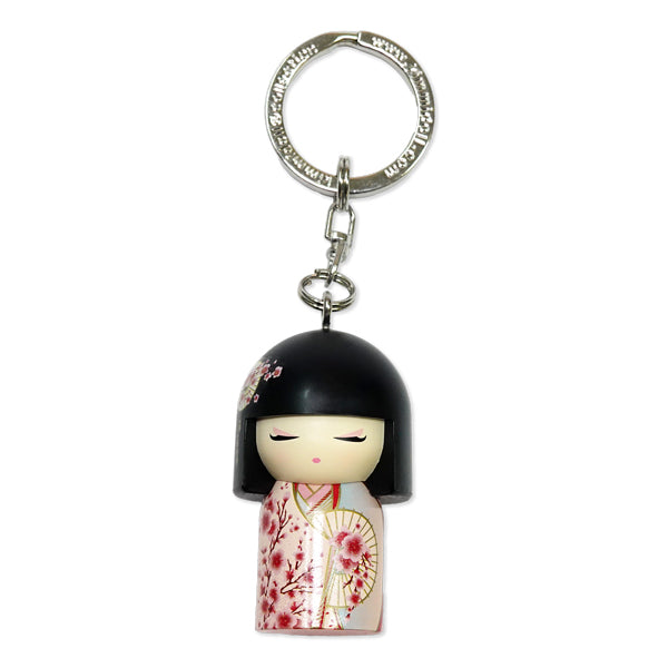 TGKK281, Kimmidoll Keychain Figure Kokeshi Doll (SAKURA)