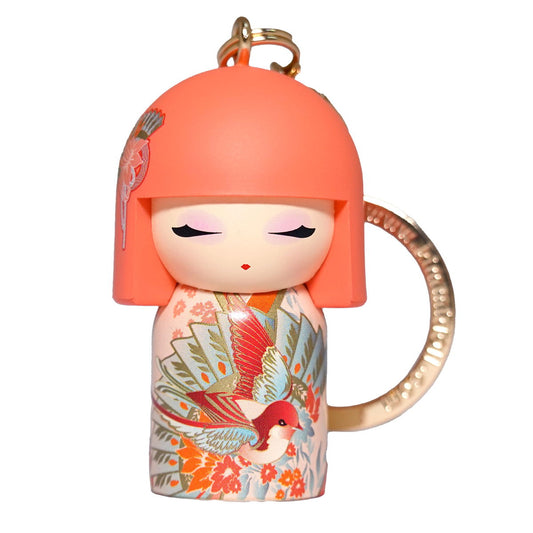 TGKK287, Kimmidoll Keychain Figure Kokeshi Doll (HIYORI)